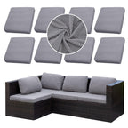 SUKAIKEQA 8PCS Patio Cushion Covers.Patio Furniture Couch SeatSlipcovers