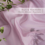 NICETOWN Bedroom Sheer Curtains 63 inch Length for Princess Bedroom, Grommet Top Voile Textured Window Curtains Light and Airy Drapes for Children Room, 54'' W, 1 Pair, Purple,Adult