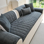 Couch Covers for Dogs Washable, Non Slip Couch Covers for Loveseat Sofa Pet Friendly, Soft Fuzzy Sofa Covers for Pet, Dog Couch Cover Furniture Protector(1PC,Dark Grey,27.6"x82.7")