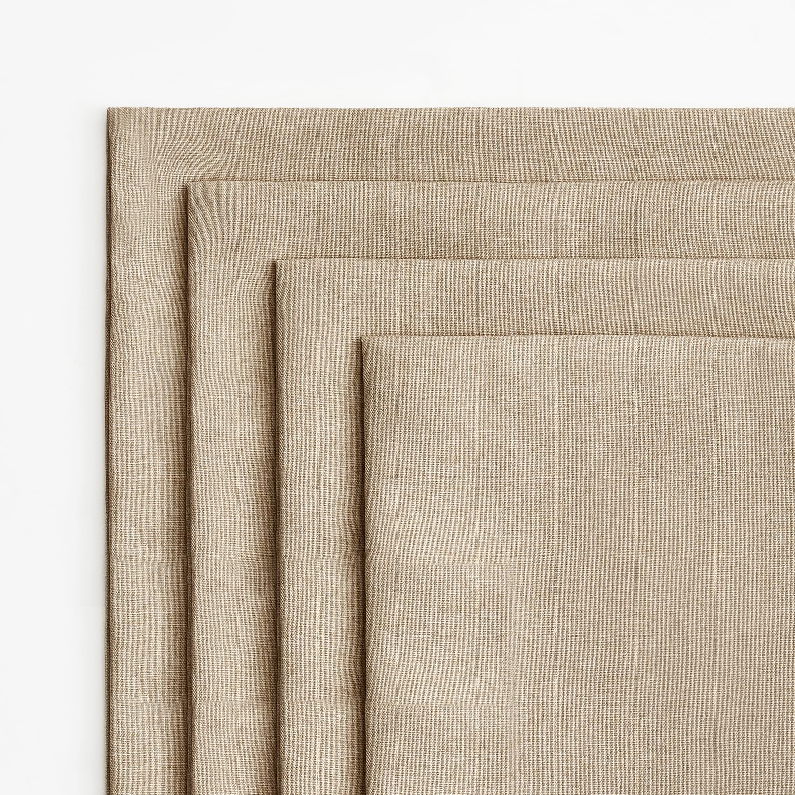 MIULEE Pack of 4 Decorative Outdoor Throw Pillow Covers Linen Waterproof Pillow Covers Summer Farmhouse Cushion Cases for Patio Garden Tent Balcony Couch Sofa 18x18 Inch Light Tan