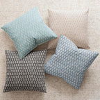 Foindtower Set of 2 Decorative Neutral Floral Print Throw Pillow Covers Vintage Accent Farmhouse Cushion Covers Boho Home Decor for Sofa Chair Couch Bedroom Living Room Outdoor,18×18 Inch,Sky Blue