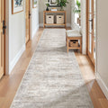 Restydon 2x12 Runner Rug Non Slip,Washable Hallway Runner Rug,Taupe