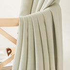 NICETOWN Room Darkening Bedroom Curtains 84 inches Long, Pinch Pleated Curtains Faux Linen Blend Light Blocking Noise Canceling Thermal Drapes for Living Room, Linen Beige, W52 x L84, 2 Panels