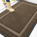 OLANLY Front Door Mat Outside 47x30, All-Season Heavy-Duty Rubber Doormat