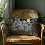 Rustic William Morris Night Forest Moon Decor Pillow Covers 12x20,Vintage Dark Gold Botanical Nature Landscape Decorative Throw Pillow Covers for Home Bedroom Living Room