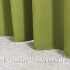 NICETOWN Room Darkening Curtain Panel Grommet - Home Decorations Thermal Insulated Solid Grommet Top Room Darkening Living Room Panels/Drapes for Gift (Fresh Green, 1 Pair, 46 x 72-Inch)