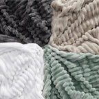 Bedsure Soft Cal King Size Blanket for Bed Bright White 102"x96"