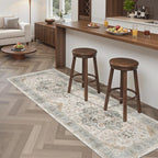 Madane Washable Runner Rug - 2x6 Rug Runners for Hallways 6 Foot Non Slip Vintage Kitchen Runner Rug Ultra-Thin Bathroom Runner Rugs Carpet Laundry Room Bedroom (2x6ft, Light Taupe Brown)