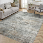 BEIMO 8x10 Area Rugs for Bedroom, Grey Brown Washable Abstract Rug