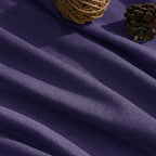 Extra Long Curtain Purple Morden Linen Blend Light Filtering Back Tab Curtains for Long Winodws 120 Inches Length, Semi Sheer Privacy Drapes for Living Room, 52x120 inch, 2 Panels