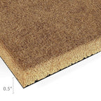 Barnyard Designs Doormat Welcome Mat for Outdoors, Large Front Door Entrance Mat, Brown (Home Sweet Home Script, 30x17)