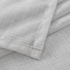 BGment Light Grey Linen Semi Sheer Curtains 63 Inches Long for Living Room - Rod Pocket Light Filtering Window Drapes Natural Textured for Bedroom Lightweight Rustic, 2 Panels Set, 52 X 63 Inch
