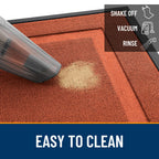 OLANLY Front Door Mat Outside 47x23, All-Season Heavy-Duty Rubber Doormat