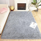 Chicrug Soft Area Rugs for Bedroom Living Room Plush Fluffy Rug 9x12 Feet, Shag Furry Area Rug Carpet Non Shedding for Nursery Children Kids Girls Room Home Decorative, Grey