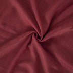 BGment Linen Curtains 36 Inch Length, Small Half Drapes with Rod Pocket for Cafe Kitchen Window Over Sink Lightweight, Burgundy, 2 Panels Set, Each 24 Inch Wide