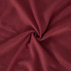 BGment Burgundy Linen Curtains 63 Inches Long for Living Room, Semi Sheer Window Drapes Lightweight Rustic Country Textured with Rod Pocket for Dining Bedroom, 2 Panels, Each 42 Inch Wide