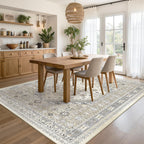Restydon Area Rugs 5x7 Washable Rugs for Living Room, Beige