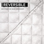 Easy-Going Reversible Couch Cover, Oversized Recliner, White/White