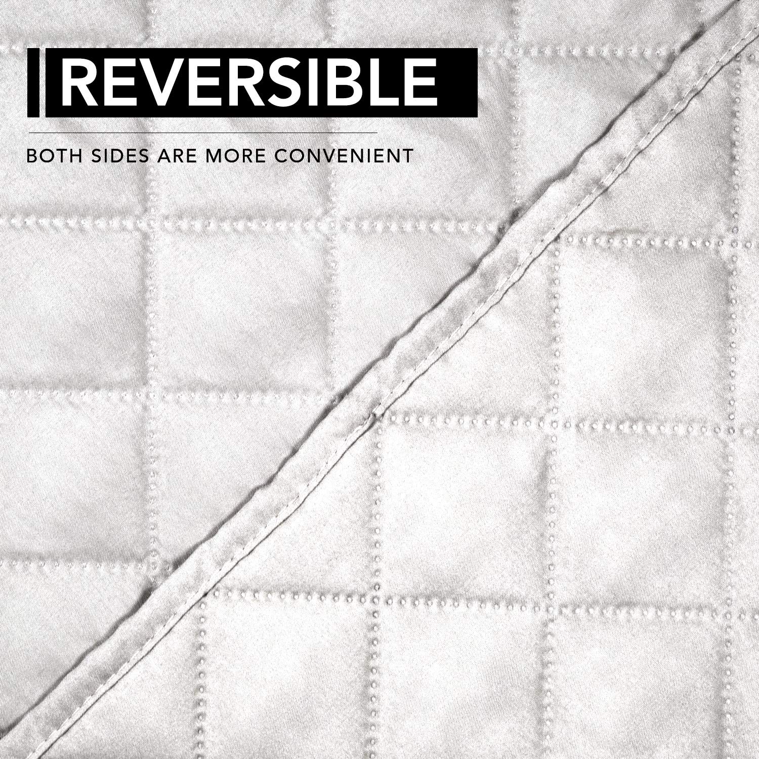 Easy-Going Reversible Couch Cover, Oversized Recliner, White/White