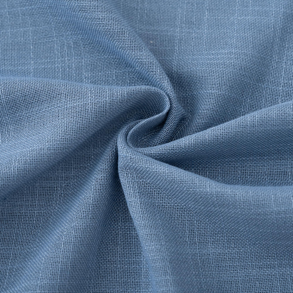 Jolilight Denim Blue Curtains for Living Room Back Tab Modern Farmhouse Semi Sheer Blue Curtains 90 inches Long 2 Panels Set Muted Neutral Window Curtain for Dining Room Bedroom 52x90