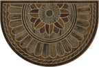 Mohawk Home Entryway Door Mat 2' x 3' All Weather Doormat Outdoor Non Slip Recycled Rubber, Boardwalk Path Chestnut