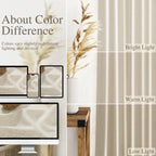 Nanspring Vanilla Linen Curtains 102 Inches Long for Living Room Light Filtering Semi Sheer Curtain Back Tab Modern Farmhouse Decor Floor to Ceiling Coastal Drapes for Bedroom 52x102, 2 Panels