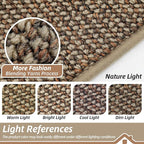 BEQHAUSE Kitchen Runner Rugs 20"x48", Non-Slip Kitchen Mats for Floor, Super Absorbent and Stain Resistant Kitchen Rug, Machine Washable Rugs for Kitchen, Hallway, Laundry & Sink, Taupe
