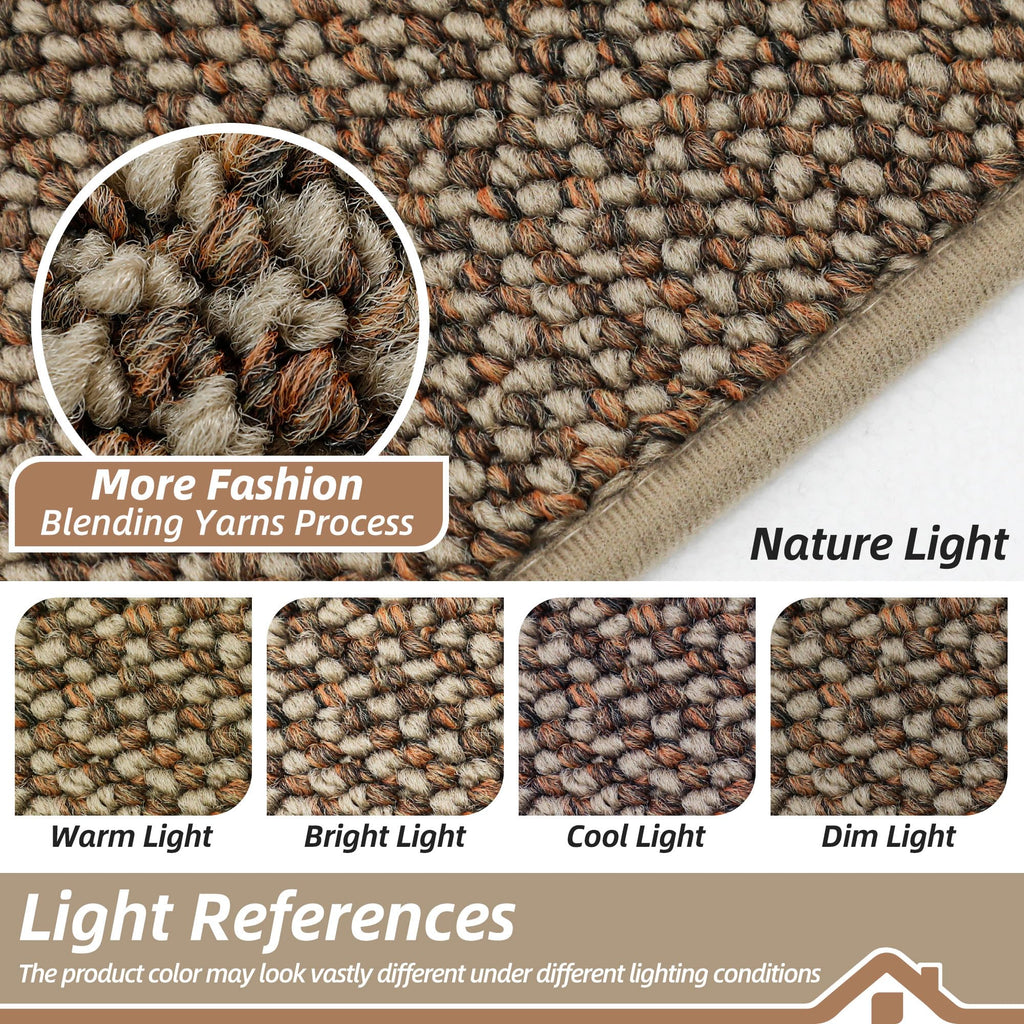 BEQHAUSE Kitchen Rugs 32"x48", Non-Slip Kitchen Mats for Floor, Taupe