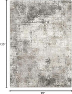 BEIMO Area Rugs 8x10 Machine Washable Rug for Bedroom Living Room Dining Room, Large Modern Abstract Soft Rugs, Indoor Low Pile Carpet with Non Slip Rubber Backing, Abstract Gray