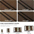 Joydeco Blackout Curtains for Bedroom - 100% Light Blocking 2 Panels Cappuccino Drapes 66"W x 108"L, Thermal Insulated Room Darkening Curtains, Linen Textured for Living Room, Rod Pocket & Back Tabs