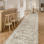 Soalmost Hallway Runner Rug 2'6" x 16' Washable Long Kitchen Rugs Brown