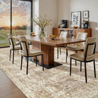 Madane 9x12 Area Rugs for Living Room, Washable Natural Rug Beige/Brown