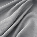 MIULEE Grey Linen Curtains 90 Inch Long for Bedroom Living Room, Soft Thick Linen Textured Window Drapes Gray Semi Sheer Light Filtering Back Tab Rod Pocket Burlap Look Decor, 2 Panels