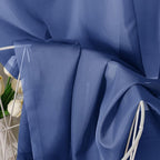 OVZME Royal Blue Sheer Curtains 84 Inches Long 2 Panels - Soft Light Filtering Window Sheer Panels for Living Room/Bedroom, Top Dual Rod Pocket, 1 Pair, Each 42Wx84L Inches
