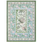 GarveeHome Teal 2x3 Door Mat Indoor Rugs for Entryway Provence Small Botanical Grove Cottage core Washable Non-Slip Low-Pile Rug for Bedroom Bathroom Entrance TPE Backing