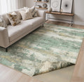 BEIMO 5x7 Area Rug for Bedroom, Green Washable Abstract Reversible Rug