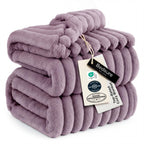 Bedsure Full Size Fleece Blankets for Bed Sage Green 84"x90"