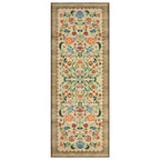 GarveeHome Floral Rug 2.5x8 Runners for Hallways, Boho Kitchen Runner Rugs Non Slip Bath Runners, Vintage Washable Runner Rug for Bedroom, Soft Long Rugs for Entryway Bathroom Laundry Dorm, Beige