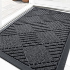 OLANLY Front Door Mat Outside Entrance 33x21, Waterproof Heavy-Duty Doormat