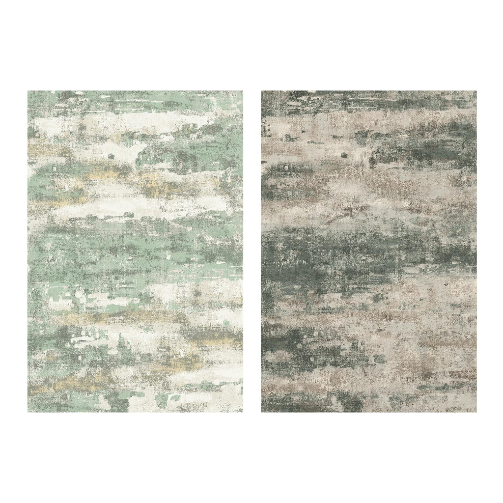 BEIMO 2x3 Area Rugs for Entryway, Green Washable Abstract Reversible Rug