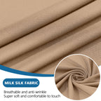 hyha Milk Silk Couch Cushion Covers, Sofa Covers for 3 Cushion Couch