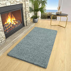 AROGAN Small Washable Area Rugs for Bedroom, 2×4 Runner Rug with Memory Foam for Hallway, Non Slip Fluffy Carpet Indoor Rug Runner for Kitchen, Bedside, Entryway Bathroom Home Decor, Grey