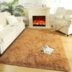 LOCHAS Ultra Soft Indoor Modern Area Rugs Fluffy Living Room Carpets for Children Bedroom Home Decor Nursery Rug 6x9 Feet, Khaki