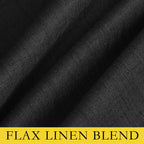NICETOWN Vintage Open Linen Weave Flax Thermal Curtains, 100% Blackout Curtains 60 inches Long for Dining Room, Soundproof Window Treatment Drapes for Cupboard, Black, 34" Wide Per Panel, Set of 2