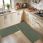 BEQHAUSE Kitchen Runner Rugs 32"x72", Kitchen Mats for Floor, Green