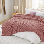 Bedsure GentleSoft King Size Blanket for Bed - Super Soft Cozy Blankets for Women Kids Girls, Large Fuzzy Fleece Throw for Bedroom Decor, Dusty Pink,108x90 Inches