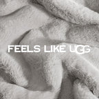 UGG Euphoria Throw Blanket, Plush Faux Fur Blanket, 50" x 70", Seal Grey