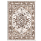 OPPODREAM Soft Area Rugs 4x6, Persian-Inspired Washable Rug, Khaki