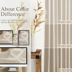 Boho Linen Curtains for Living Room 100 Inches Long Light Filtering Semi Sheer Curtain Back Tab Boho Eclectic Home Decor Elegant Luxury Farmhouse Drapes for Bedroom Dinner Room 52x100, 2 Panels