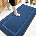 OLANLY Front Door Mat Outside 47x23, All-Season Heavy-Duty Rubber Doormat